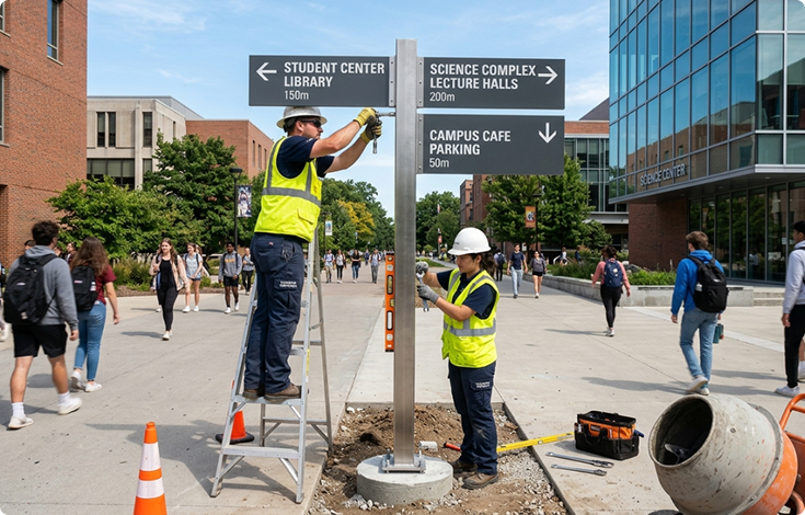 Directional and Wayfinding Signs for Rhode Island Properties