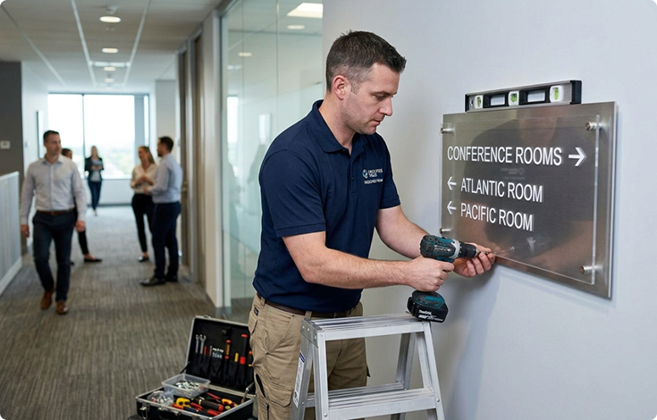 Industries That Run Office Sign Programs