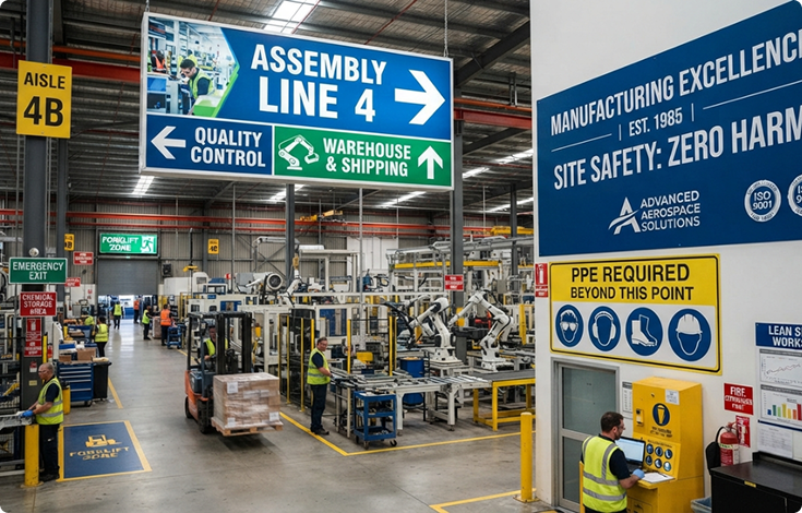 Signs for Manufacturing and Industrial Facilities Across Rhode Island