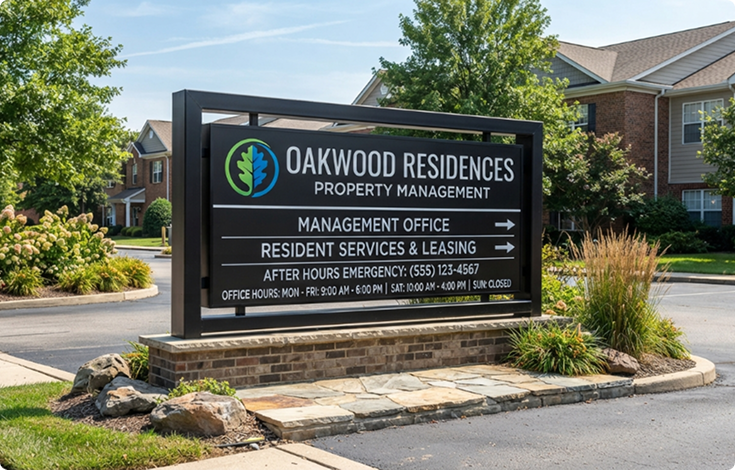 Signs for Property Managers and Multi-Tenant Buildings Across Rhode Island