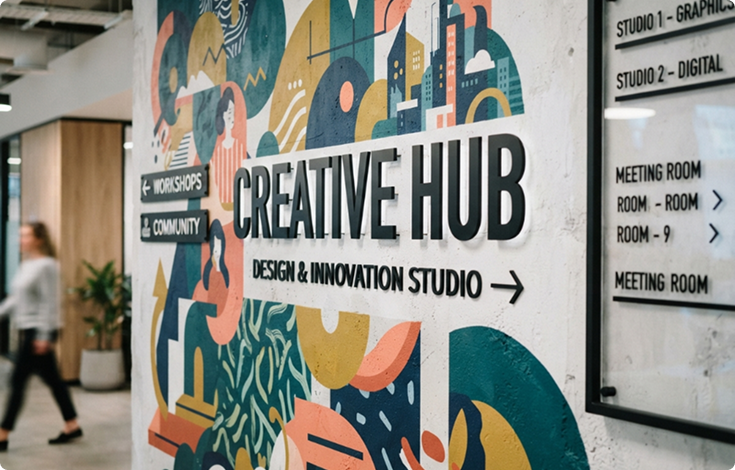 Wall Murals and Graphics for Rhode Island Brands and Spaces