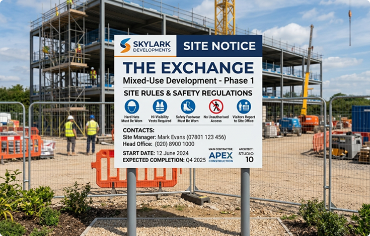 What Affects Construction Site Sign Pricing